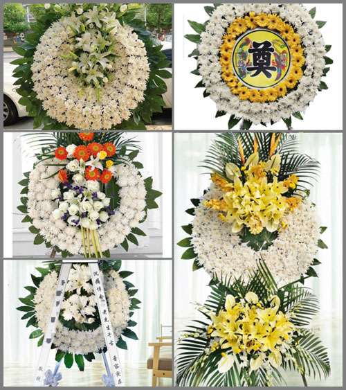 山西长治屯留县西贾乡张贤村花圈速递
